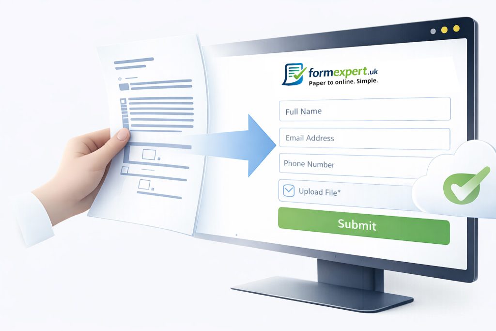 Paper to online form generator